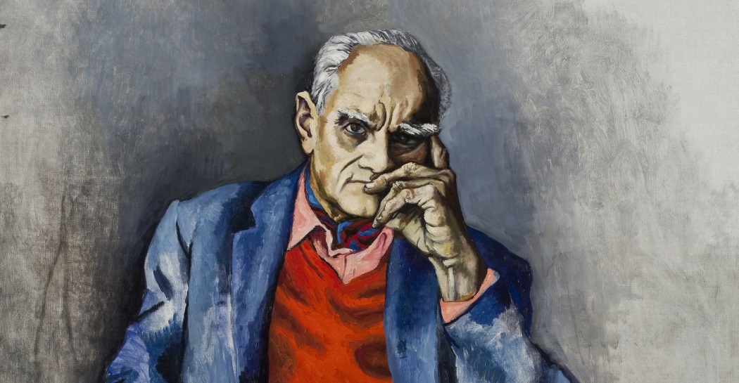 Guttuso, particolare di Ritratto di Moravia Guttuso, particolare di Ritratto di Moravia