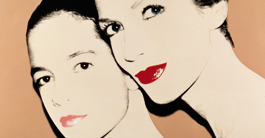 Andy Warhol, Madre e figlia: Tina e Lisa Bilotti, dipinto 1981, Acrilico e inchiostro serigrafico su tela