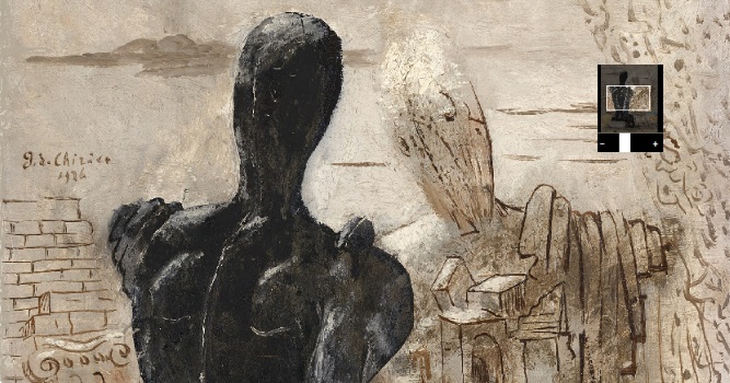 Archeologi misteriosi di Giorgio De Chirico-1926-oliosu tela-49x61