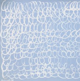 Azzurroargento, 1969 - Tempera su carta cm  53x70