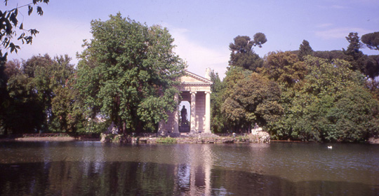 Villa Borghese, Giardino del Lago e Tempio di Esculapio Villa Borghese, Giardino del Lago e Tempio di Esculapio