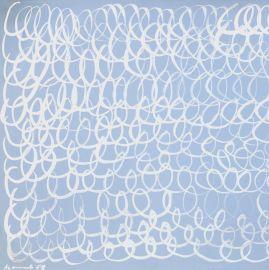 Azzurroargento, 1969 - Tempera su carta cm  53x70