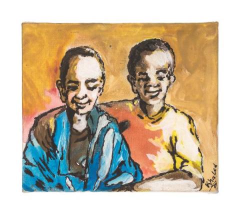Khaled Moulay Idris Amicizia / Friendship Acrilico su tela / Acrylic on canvas 2014