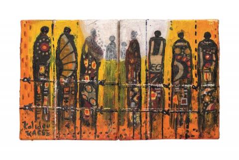 Kalidou Kasse Senza titolo / Untitled Pittura su tela / Painting on canvas 2013