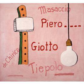 Philip Guston. Pantheon. 1973 oil on panel (Private Collection, Woodstock, New York)